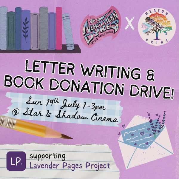 Picture for event Northern Dykes x Heaton Pride: Lavender Page Project Letter Writing & Book Drive