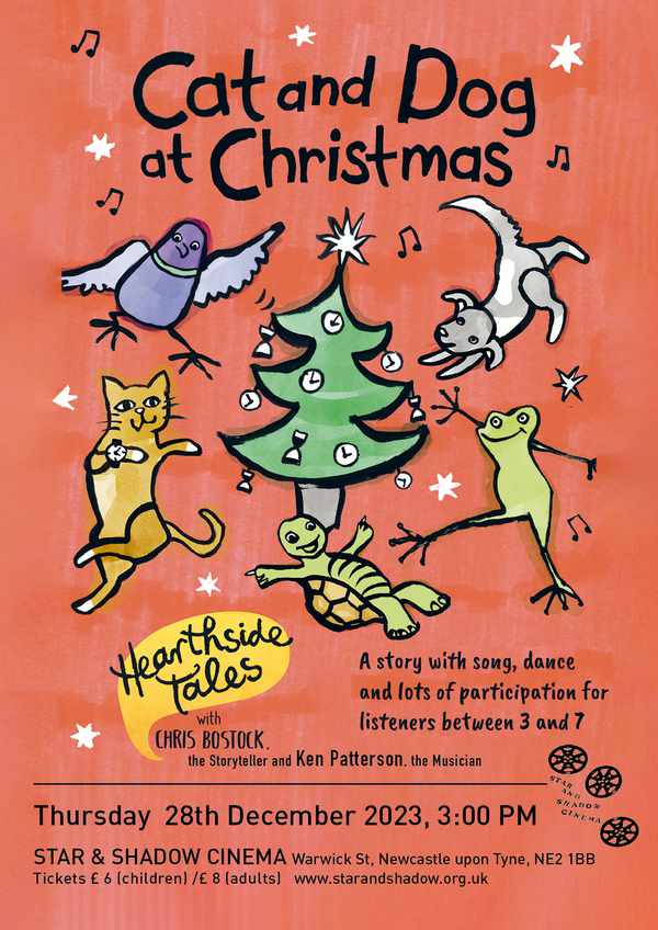 Picture for event Cat and Dog at Christmas by Chris Bostock the Storyteller and Ken Patterson the Musician