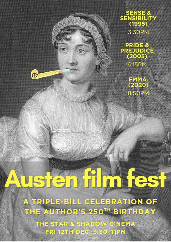 Picture for event Austen's 250th birthday film fest