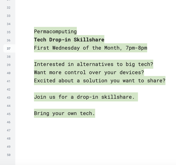 Picture for event Tech Drop-in Skillshare